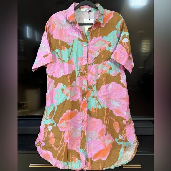 Lanhtropy Alba Shirt Aquarela Dress Size L/XL - Picture 5 of 14